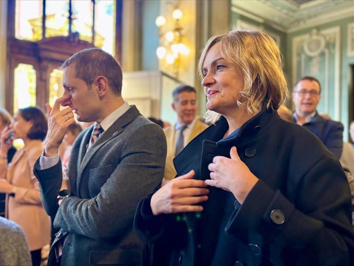 Archivo - La diputada del Grupo Mixto Covadonga Tomé.