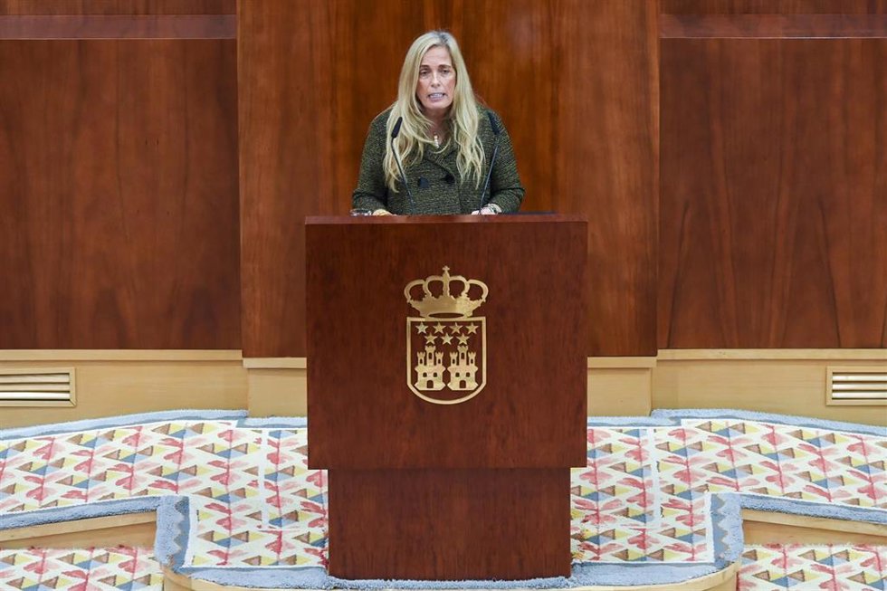 Archivo - La diputada del PP en la asamblea de Madrid, Rocío Albert López-Ibor, durante un pleno en la Asamblea de Madrid, a 5 de diciembre de 2024, en Madrid (España)
