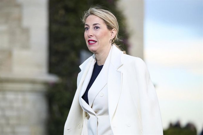 Archivo - La presidenta de la Junta de Extremadura, María Guardiola.