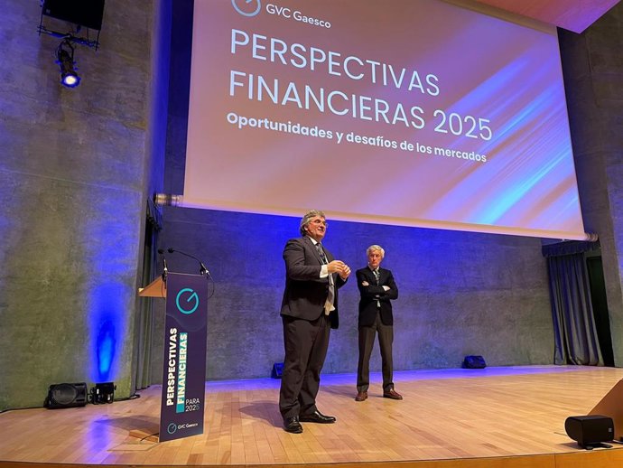 Conferencia de perspectivas de GVC Gaesco para 2025 de la mano de Víctor Peiro y Jaume Puig.