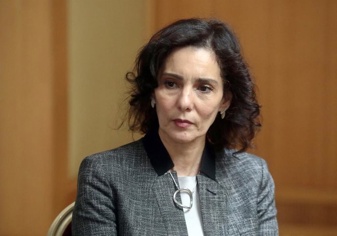 January 13, 2025, Kyiv, Ukraine: KYIV, UKRAINE - JANUARY 13, 2025 - European Commissioner for Equality, Preparedness and Crisis Management Hadja Lahbib speaks to a Ukrinform correspondent, Kyiv, capital of Ukraine.