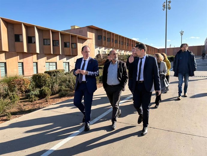 El conseller de Justicia y Calidad Democrática, Ramon Espadaler, durante su visita al Centro Penitenciario Lledoners