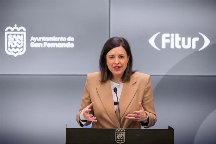 La alcaldesa de San Fernando (Cádiz), Patricia Cavada, presenta la campaña de Fitur 2025