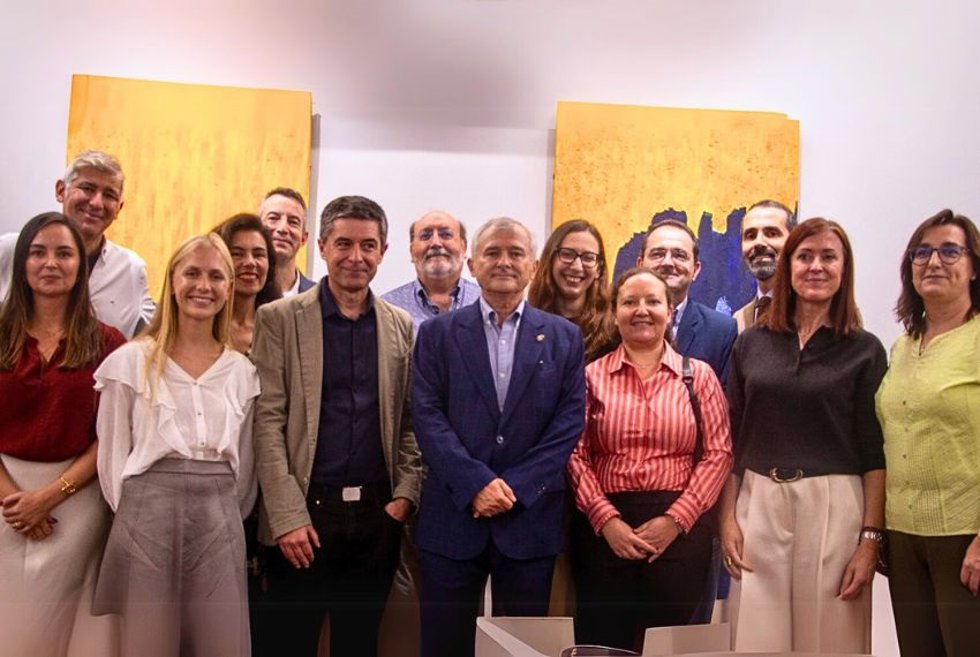 Tomás Merina y miembros de la lista 'Icomem para Todos'