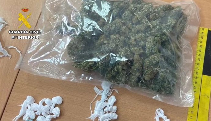 Drogas intervenidas en el operativo.