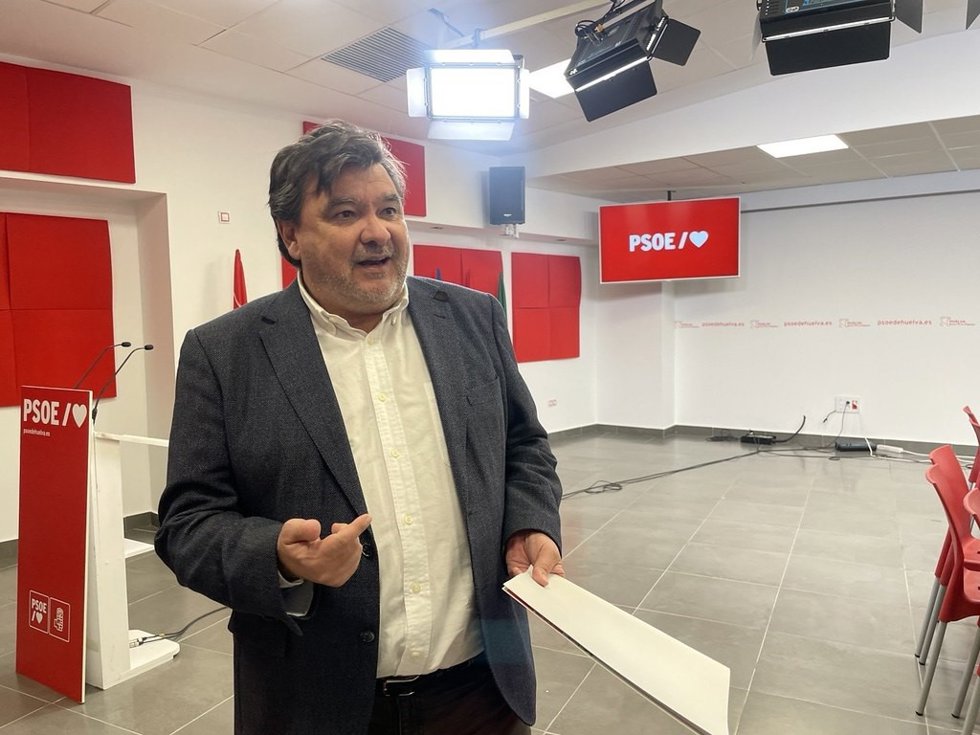 El diputado nacional y vicesecretario general del PSOE de Huelva, Gabriel Cruz, este viernes.
