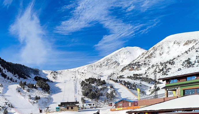 Estación de esquí de Vallter 2000, en enero de 2025