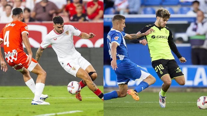 Sevilla-Girona y Alavés-Betis, en LaLiga EA Sports 2024-2025.