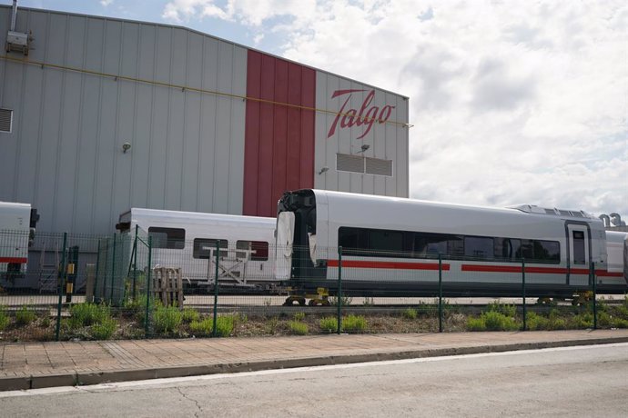 Archivo - Fachada de la planta de Talgo, a 29 de agosto de 2024, en Rivabellosa, Álava, País Vasco (España). Los trabajadores de la fábrica de Talgo en Rivabellosa (Álava) han denunciado la "incertidumbre" actual que presenta la empresa tras la decisión d