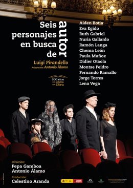 Cartel de 'Seis personajes en busca de autor'.