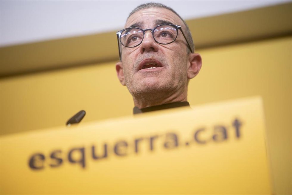 Archivo - Xavier Gods tras la votación de la segunda vuelta del 30 Congreso Nacional de ERC, a 14 de diciembre de 2024, en Barcelona (Catalunya)