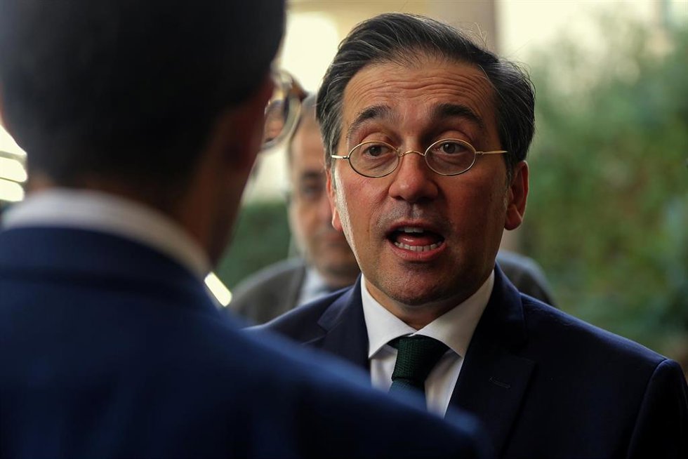 15 January 2025, Lebanon, Beirut: Spain's Foreign Minister Jose Manuel Albares is pictured during his visit to Beirut. Albares visits Lebanon