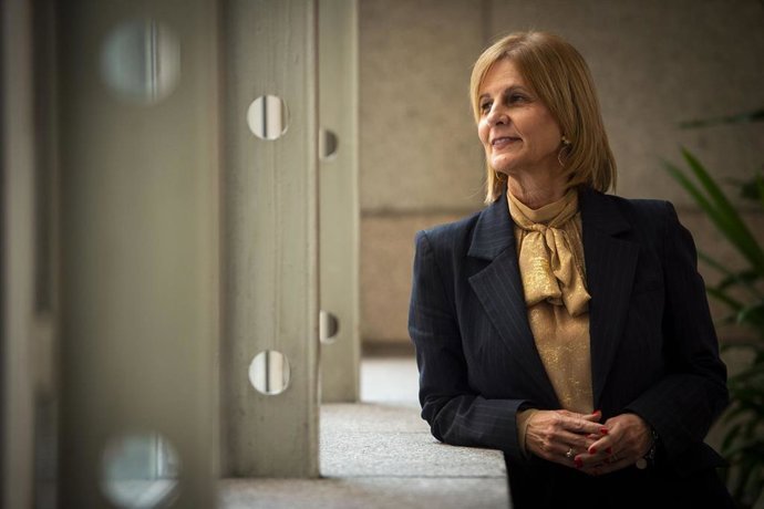 Archivo - La alcaldesa de Jerez de la Frontera (Cádiz), María José García-Pelayo, durante una entrevista a Europa Press.