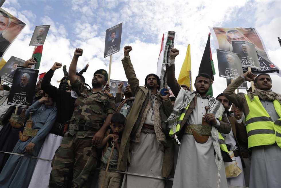 Archivo - Manifestaciones en Saná, la capital de Yemen, a favor de los palestinos durante la guerra de Gaza 