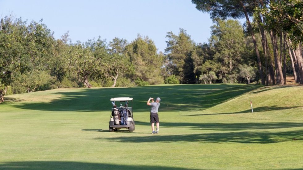Imagen de archivo de un campo de golf en Sella (Alicante).