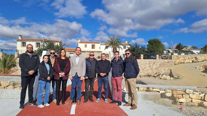 Inauguración del nuevo carril bici en el municipio almeriense de Arboleas.