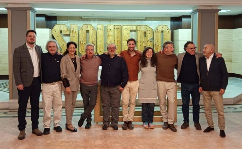 La Junta felicita al nuevo presidente de la Asociación de Artesanos de Úbeda, Alfonso Góngora.