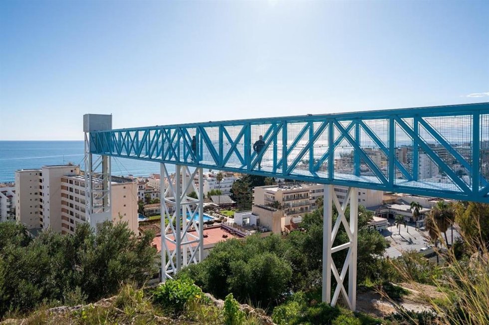 La nueva infraestructura conecta el parque con la avenida Carlota Alessandri salvando un desnivel de 28 metros