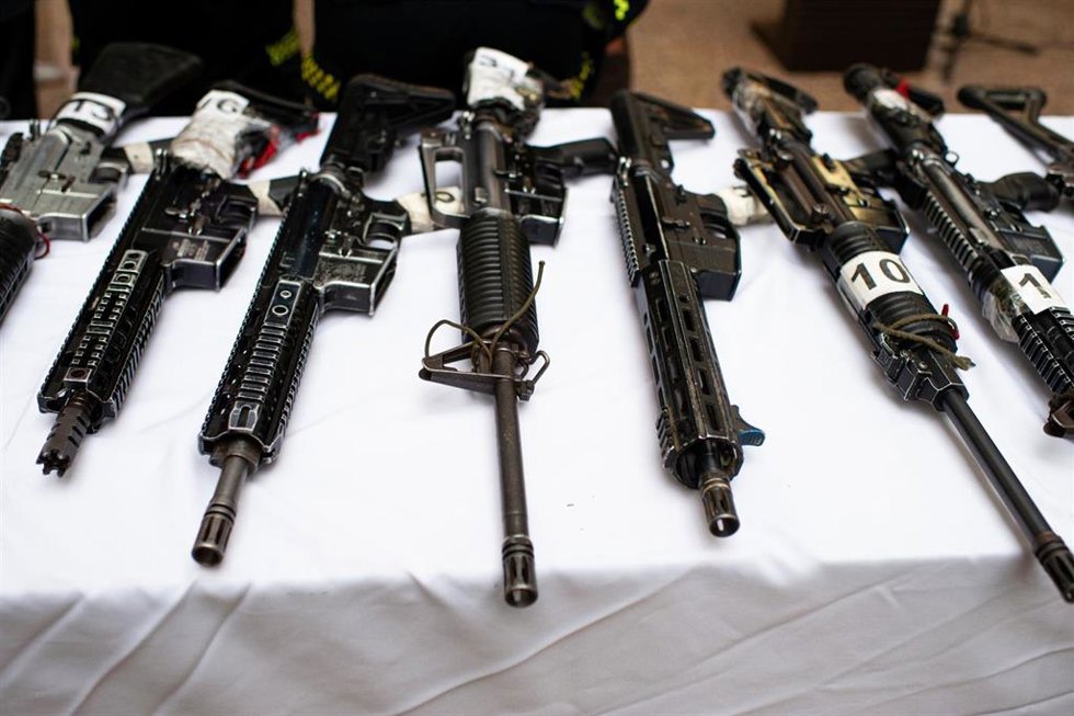 Archivo - Incautación de armas en Colombia