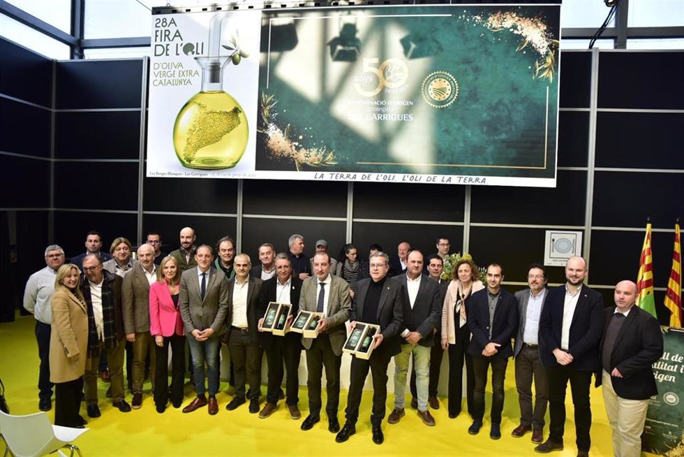 Acto de presentación del 50 Aniversario de la DOP Les Garrigues, celebrado en el marco de la Fira de lOli Qualitat Verge Extra que ha tenido lugar este fin de semana en les Borges Blanques