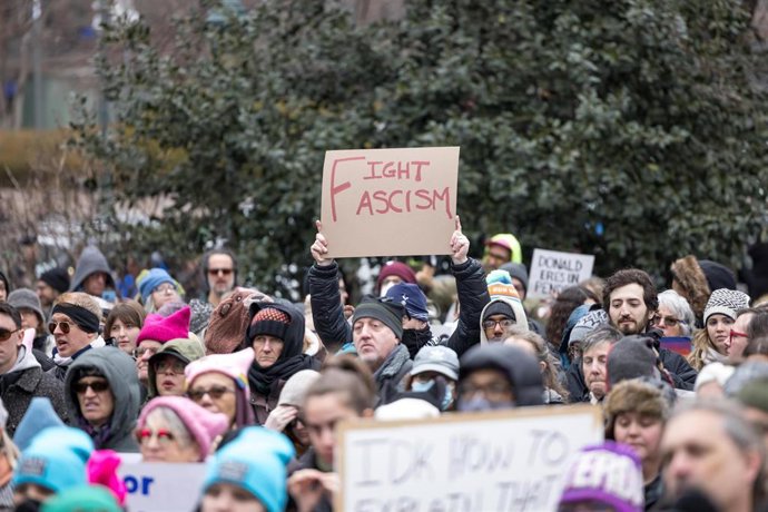 Manifestación contra Donald Trump