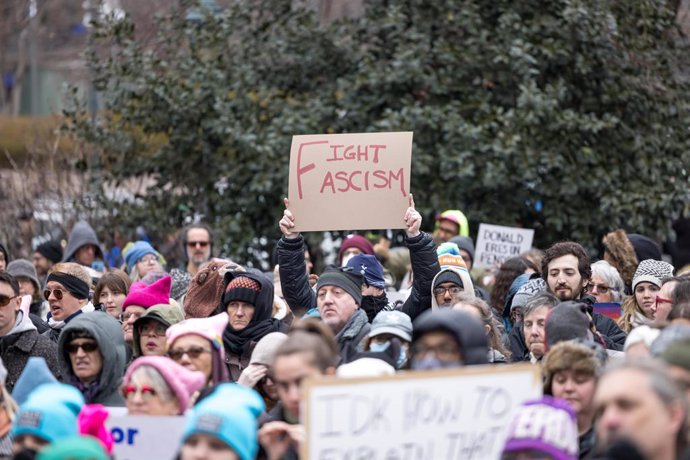 January 18, 2025, New York City, Ny, USA: Women's March in New York City in the United States this Saturday, January 18, 2025. The march started at Foley Square and went to Washington Square Park