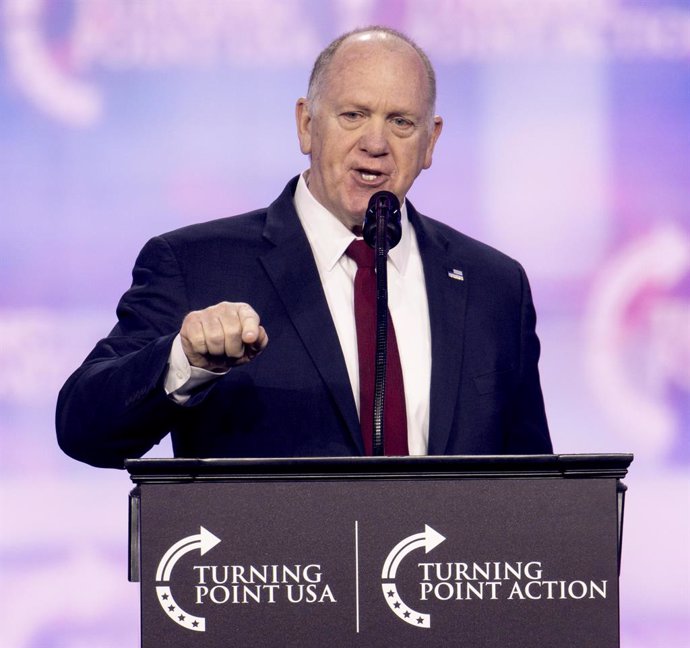 December 22, 2024 - Phoenix, Arizona, USA - President-elect Trump's ''border czar,'' TOM HOMAN, speaks on day four of Turning Point USA's AmericaFest 2024.