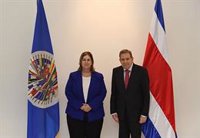 Edmundo González se reúne con la presidenta de la Corte Interamericana de DDHH en Costa Rica