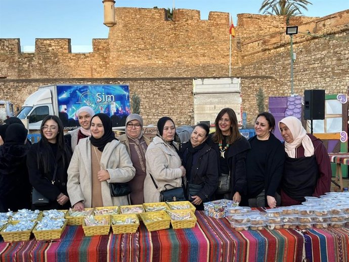 La portavoz Fadela Mohatar  en los actos que se desarrollarán  hasta este domingo por el Nuevo Año Amazigh en Melilla.