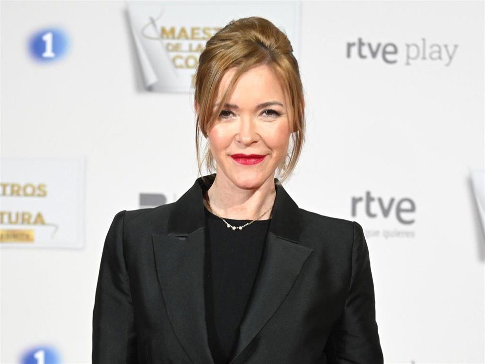 María Esteve posa en el photocall durante la presentación de Maestros de la Costura Celebrity, a 09 de enero de 2025, en Madrid (España).