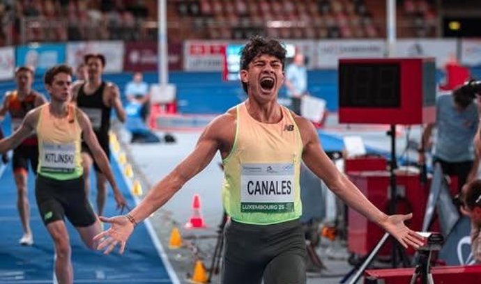 Elvin Josué Canales, récord de España de 800 en pista cubierta