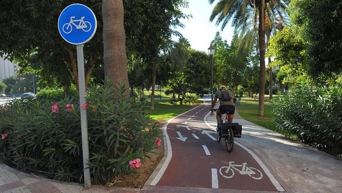 Imagen de recurso de un carril bici.