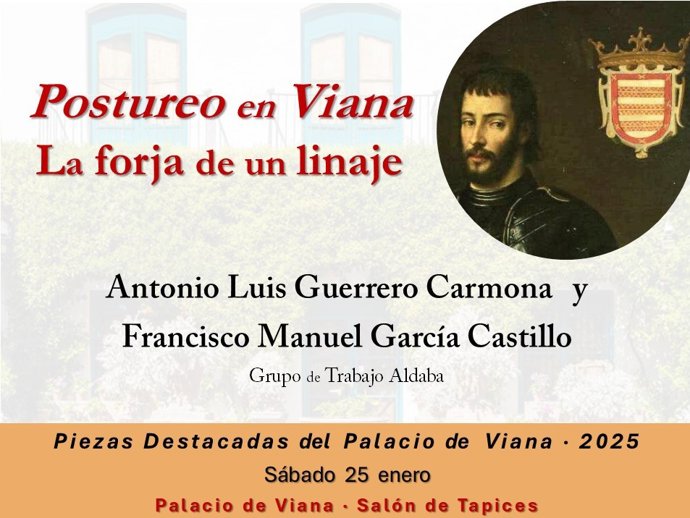 Cartel de la conferencia sobre el 'Postureo en Viana'.