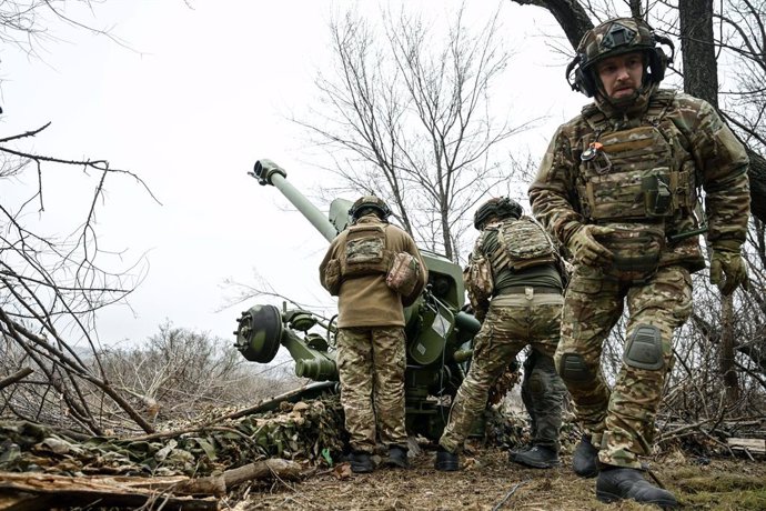 January 11, 2025, Zaporizhzhia Region, Ukraine: ZAPORIZHZHIA REGION, UKRAINE - JANUARY 11, 2025 - Soldiers of an artillery crew of the Riffle Battalion Special Unit of the Main Department of the National Police in Zaporizhzhia region are on a combat missi