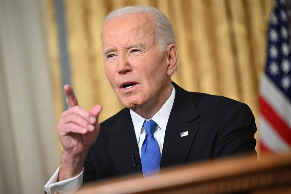 El presidente saliente de Estados Unidos, Joe Biden, en la Casa Blanca.