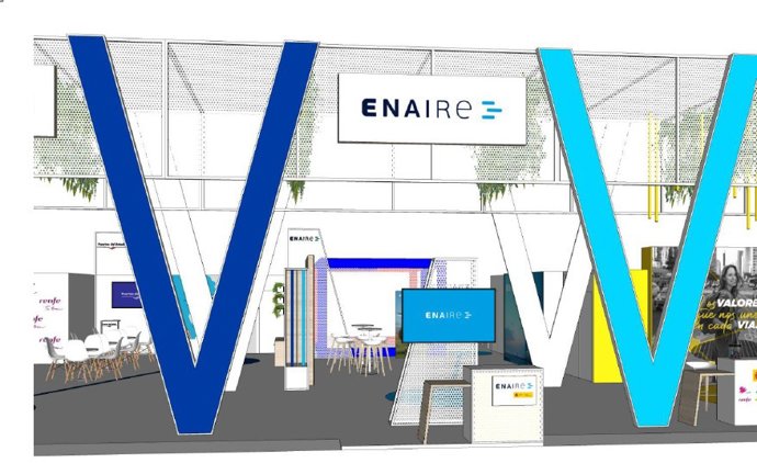 Enaire apuesta en Fitur por el valor de la sostenibilidad aérea en el sector turístico.