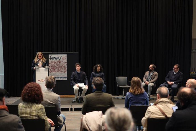 La delegada de Turismo y Cultura, Angie Moreno, en la presentación de Femás en la Real Fábrica de Artillería.