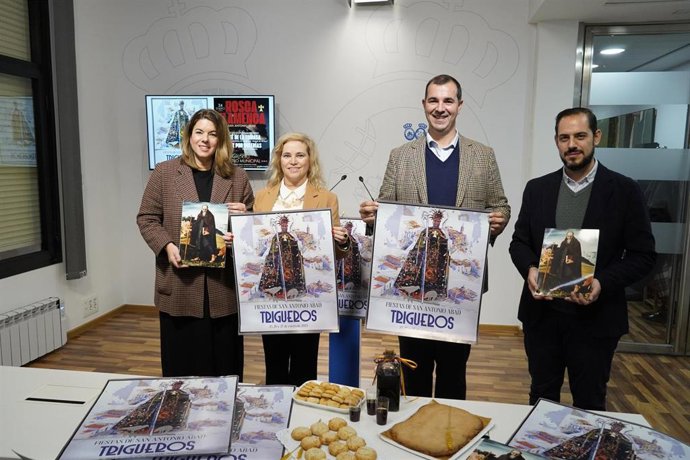 Presentación de las Fiestas de San Antonio Abad de Trigueros en la Diputación de Huelva.