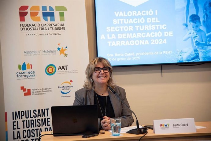 La presidenta de la Federació Empresarial d'Hostaleria i Turisme de la provincia de Tarragona (FEHT), Berta Cabré
