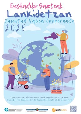 Cartel del programa 'Juventud Vasca Cooperante' 2025