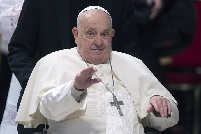 06 January 2025, Vatican, Vatican City: Pope Francis presides over the celebration of the Epiphany of the Lord Holy Mass on Altar of the Confession, at St. Peter's Basilica. Photo: Alessia Giuliani/IPA via ZUMA Press/dpa