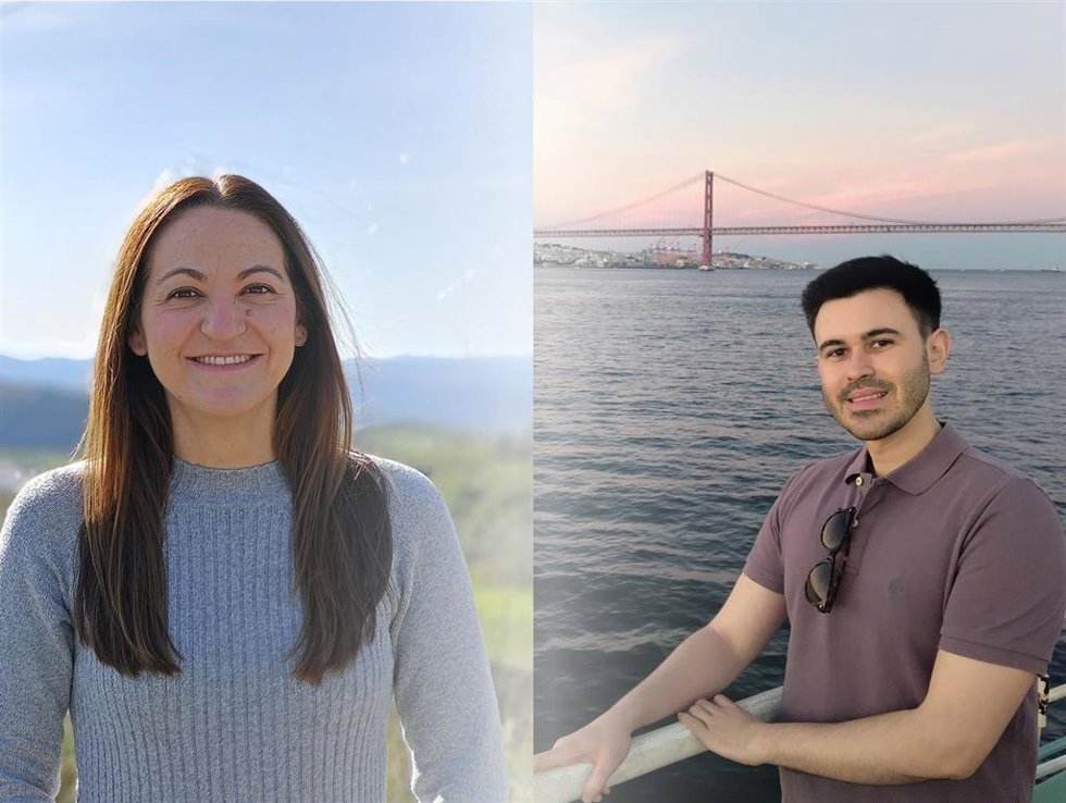 Miguel Ángel Gómez y Vanesa Guerrero, ganadores de los Premios Jóvenes Investigadores de la Academia de Ciencias, Artes y Letras de Huelva.