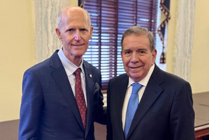 Rick Scott y Edmundo González