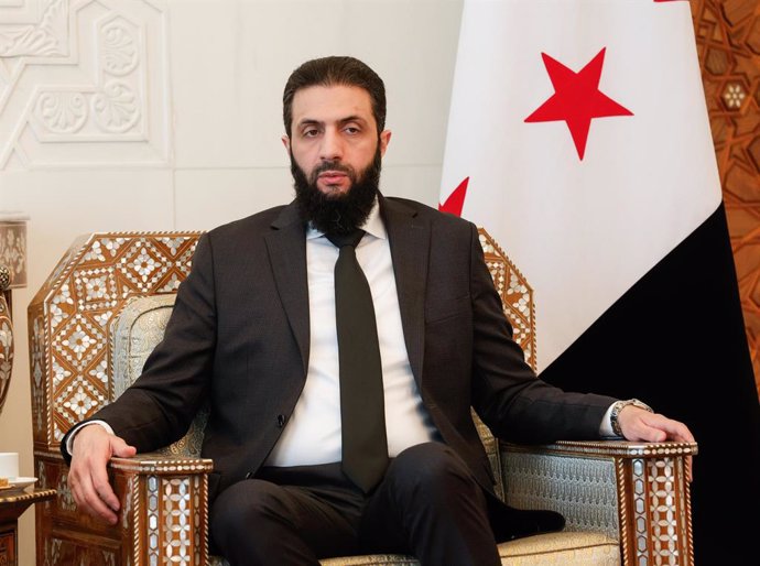 January 10, 2025, Damascus, Syria: Syria's de facto leader AHMAD AL-SHARAA, formerly known as Abu Mohammed al-Golani, in Damascus to meet with Italy's Minister for Foreign Affairs.