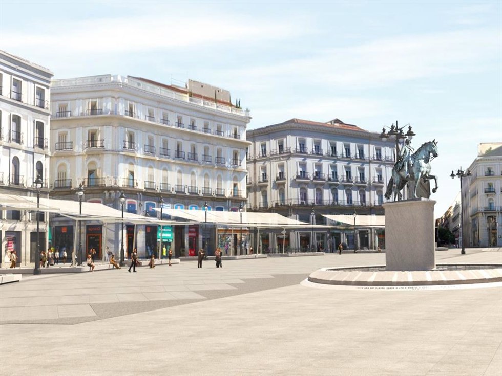 Archivo - Proyecto de toldos para la Puerta del Sol