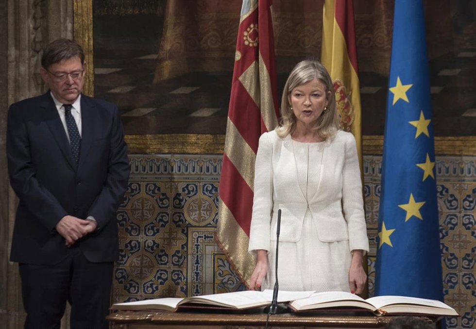 Archivo - La exconsellera de Justicia, Interior y Administración Pública Gabriela Bravo