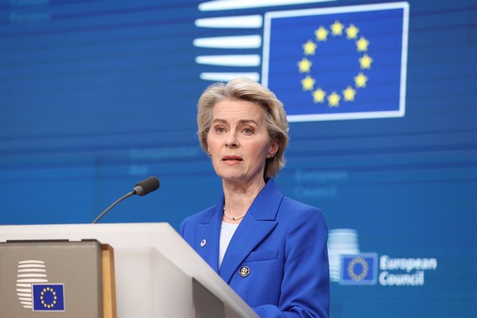 Archivo - BRUSSELS, Dec. 20, 2024  -- European Commission President Ursula von der Leyen speaks during a press conference after a European Council summit in Brussels, Belgium, Dec. 19, 2024.