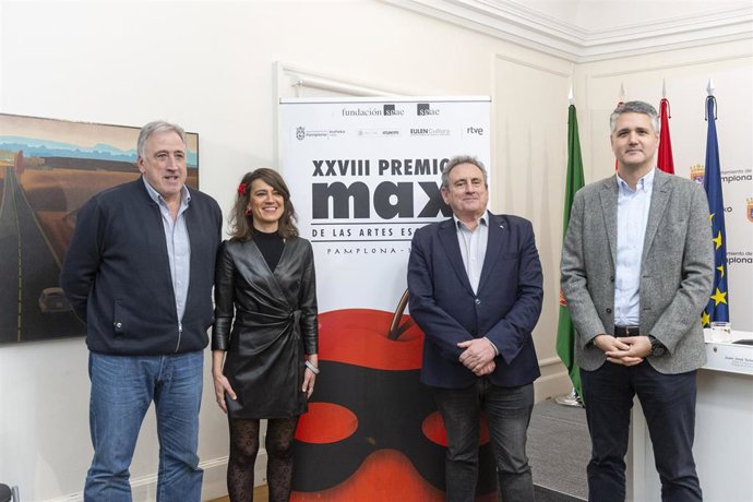 Presentación en Pamplona de la 28ª edición de los Premios Max de las Artes Escénicas, organizados por la Sociedad General de Autores y Editores a través de la Fundación SGAE