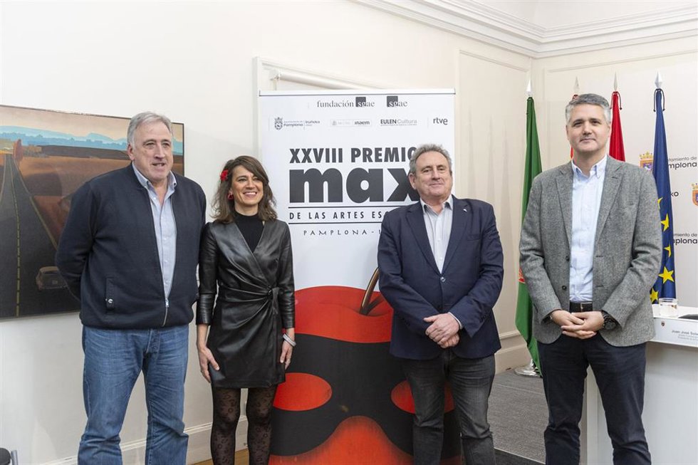 Presentación en Pamplona de la 28 edición de los Premios Max de las Artes Escénicas, organizados por la Sociedad General de Autores y Editores a través de la Fundación SGAE