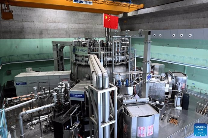 Imagen del Experimental Advanced Superconducting Tokamak (EAST) , el 'sol artificial' chino